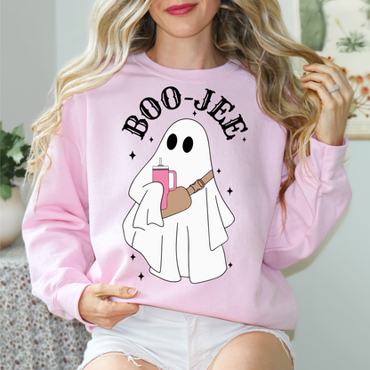 Boo Jee Sweatshirt, Halloween Ghost Sweatshirt, Boo Sweatshirt, Spooky Ghost Crewneck, Spooky Season Ghost Sweater, Spooky Vibes Sweatshirt, Handmade