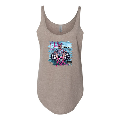 Chillin Like a Felon Ladies Festival Tank, Trump Tank, Trump 2024