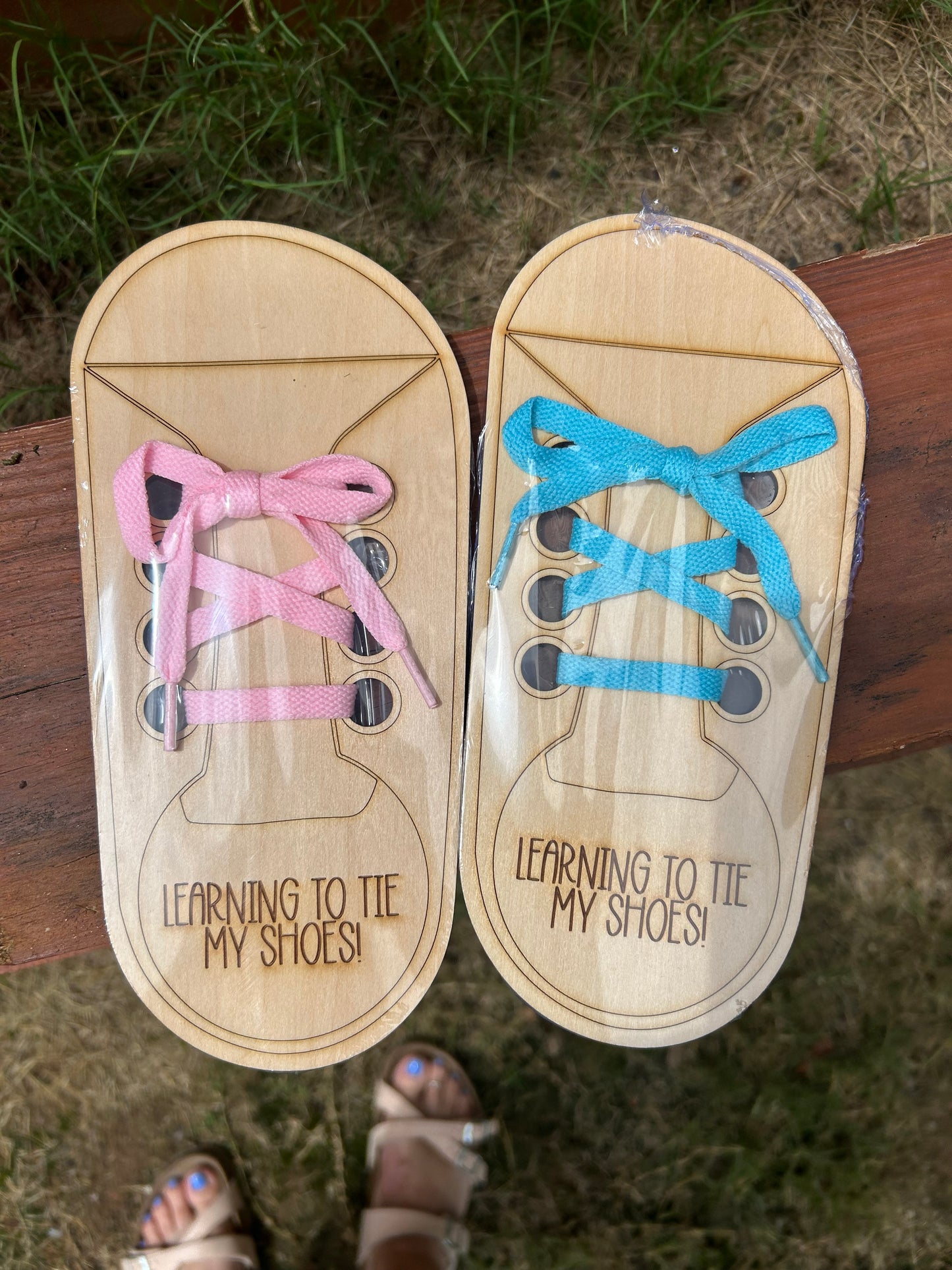 Learn to Tie Your Shoes Kids Activity, Wooden Learn to Tie Your Shoes Activity,Shoe Lacing Learning Tool