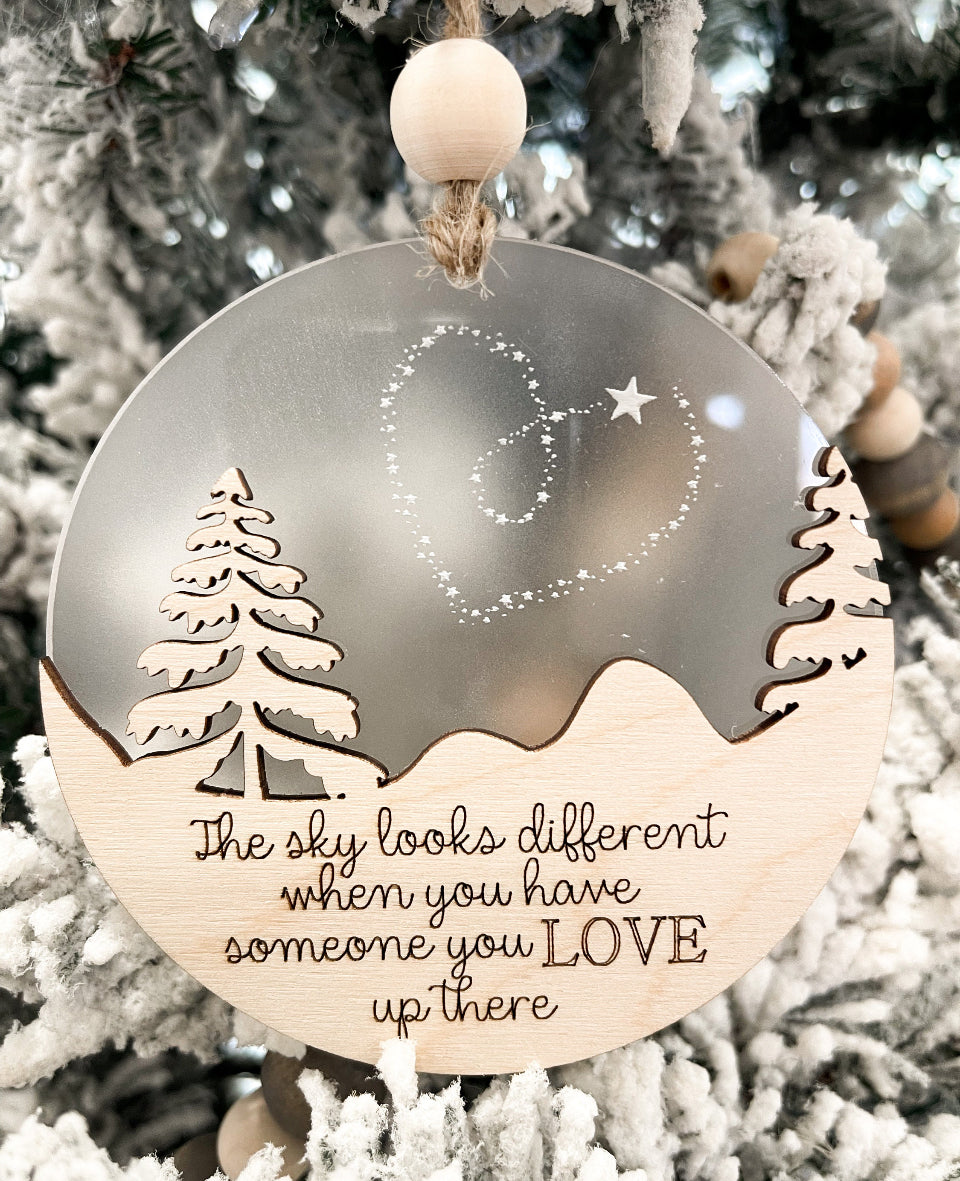 The Sky Looks Different Ornament, Memorial Ornament The Sky Looks Different Memorial Christmas Ornament, In Loving Memory Gift