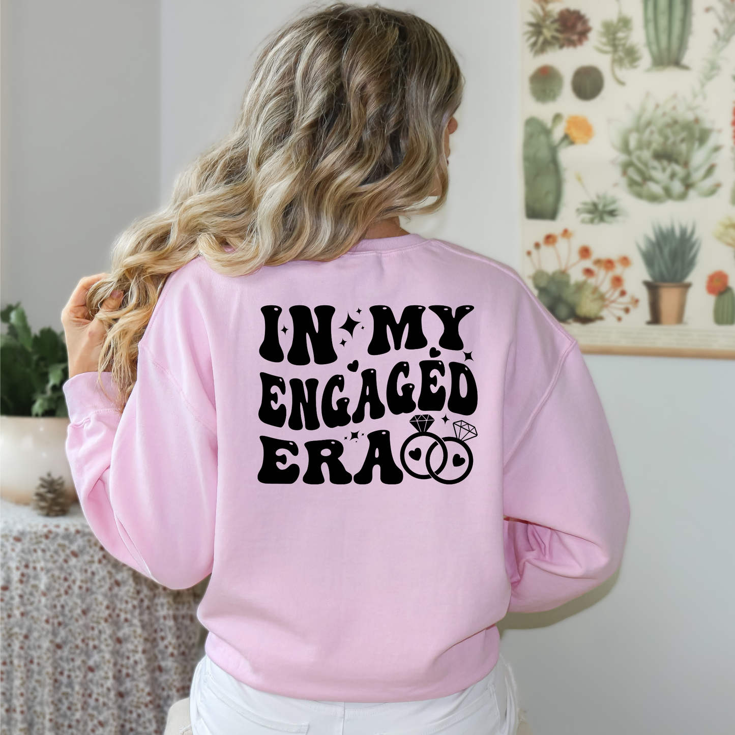 In My Engaged Era, Valentine Gift, Engaged Era Sweatshirt, Personalized Era Sweatshirt, Personalized Bride Gift