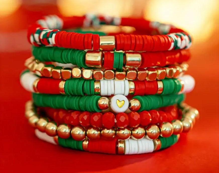 Holiday Stretchy Bracelet Set