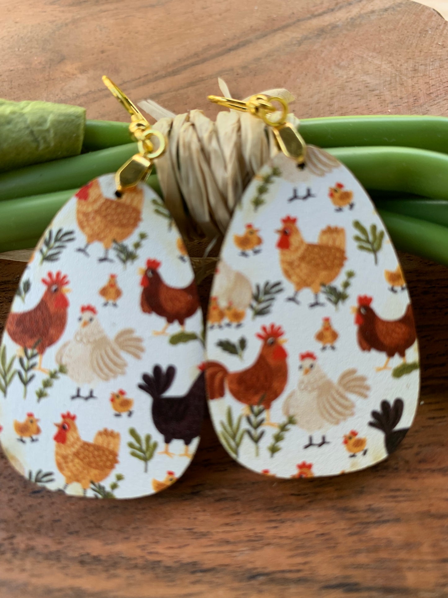 Chicken Earrings-Cute Animal Earrings-Chicken Lover Earrings