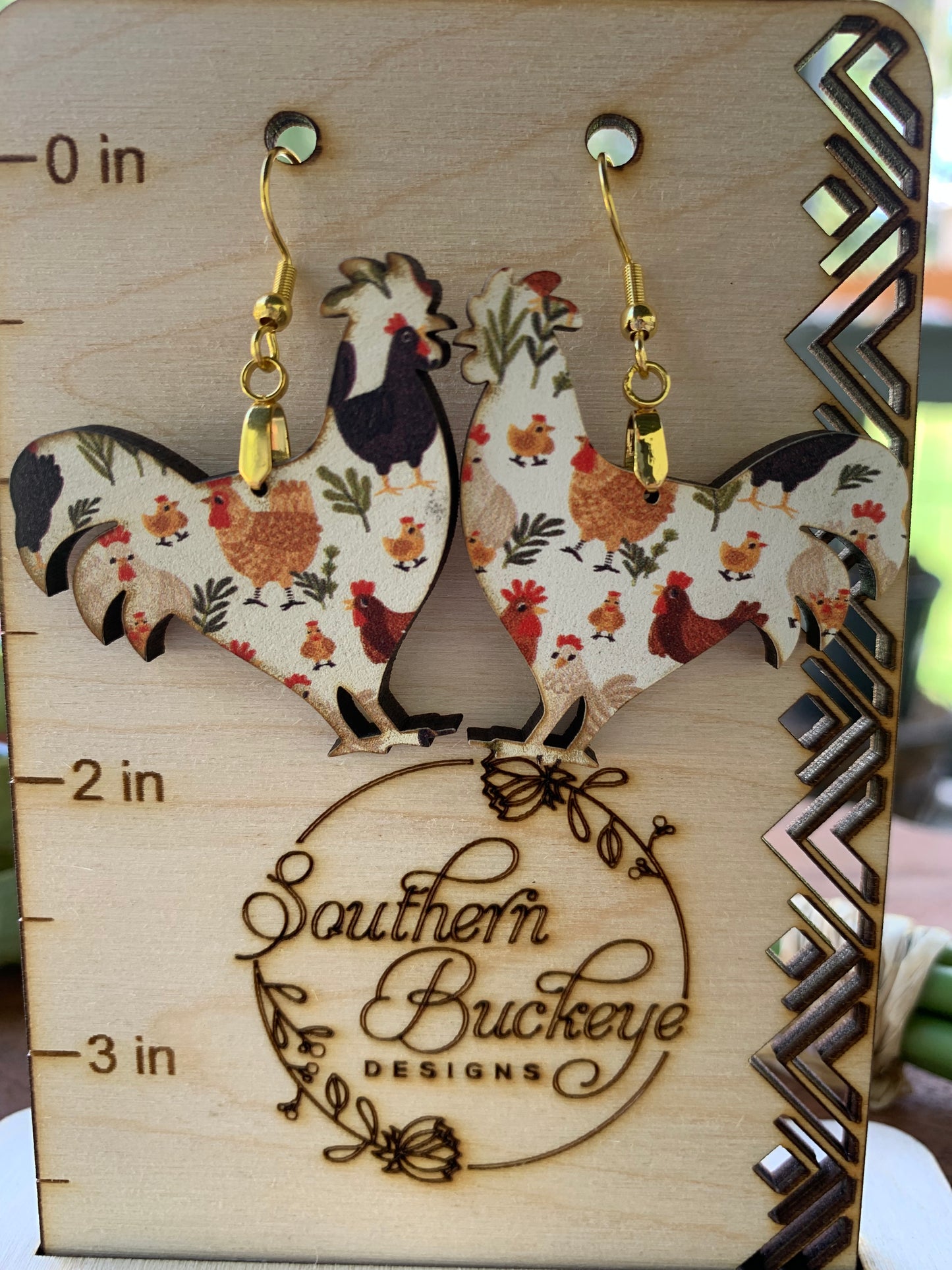 Chicken Earrings-Cute Animal Earrings-Chicken Lover Earrings