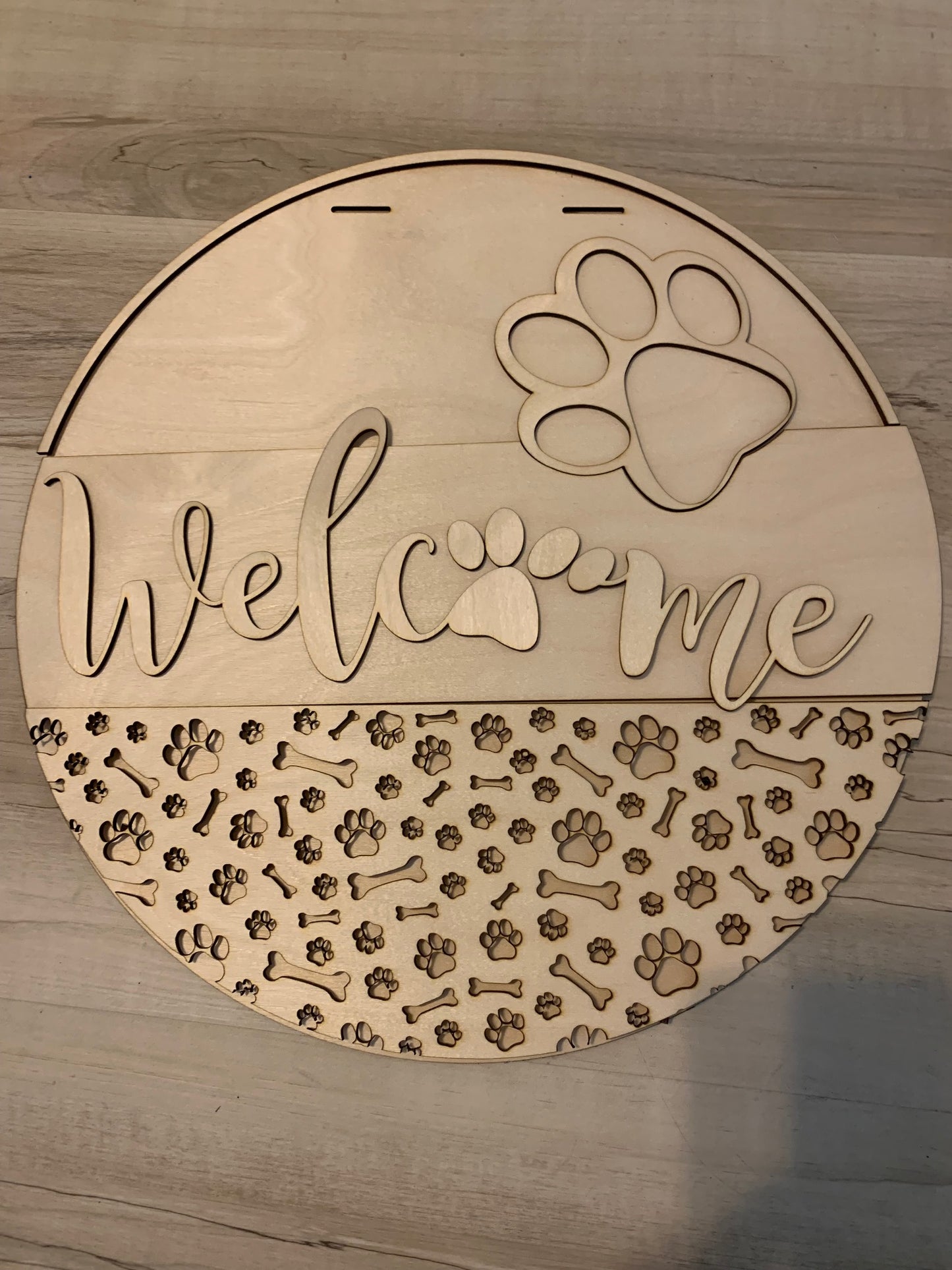 Front Door Decor | Welcome We Hope You Like Dogs | Year Round Wreath-Dog-Dog Door Hanger-Door Wreath-Dog Door Sign